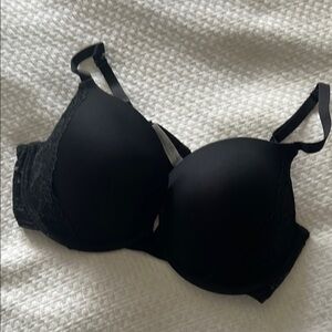 Elegant Black Padded Cups Bra 36D